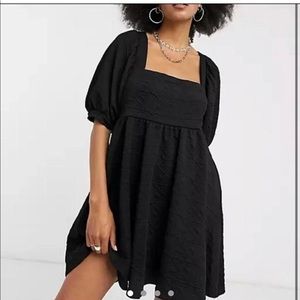FREE PEOPLE BLACK VIOLET MINI DRESS